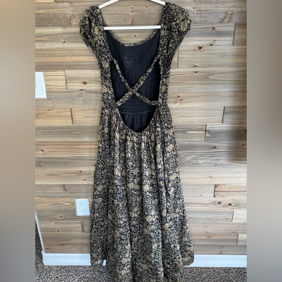 Free people backless dress maxi size M medium women’s - Picture 1 of 5